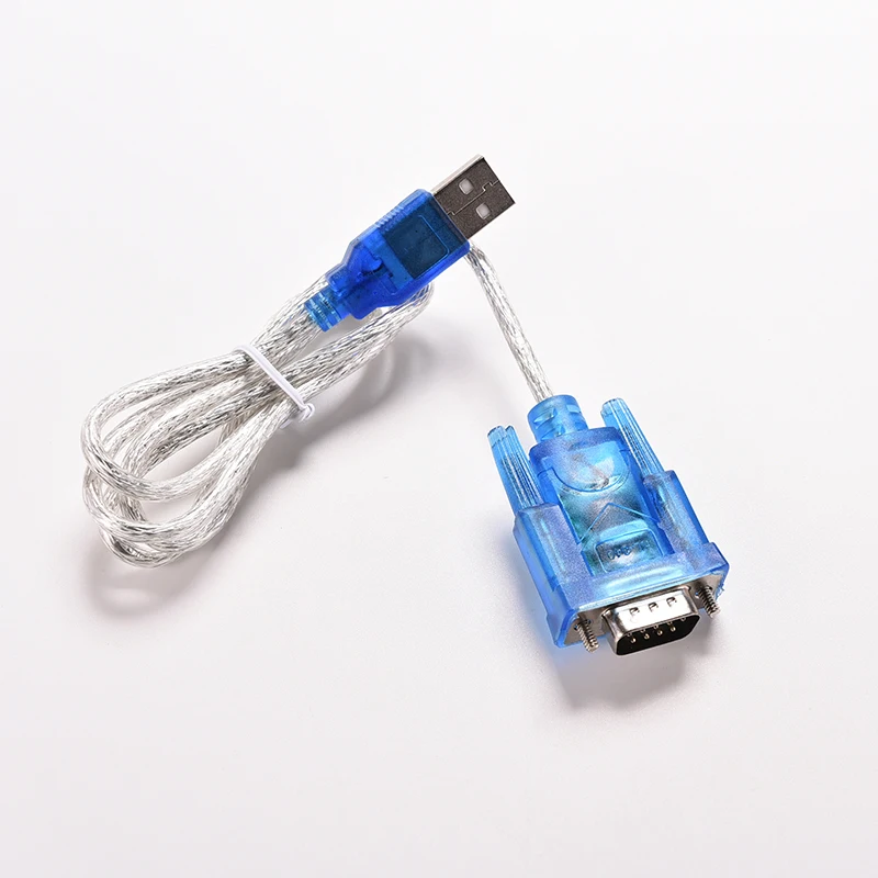1PC 80cm USB 2.0 to RS232 COM Port Serial PDA 9 pin DB9 Cable Male M/M Adapter for PC GPS