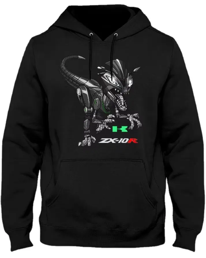 Classic Japanese Motorcycle ZX-10R Raptor Inspired Pullover Hoodie New 100% Cotton Casual Mens Sweatshirt Rider Streetwear