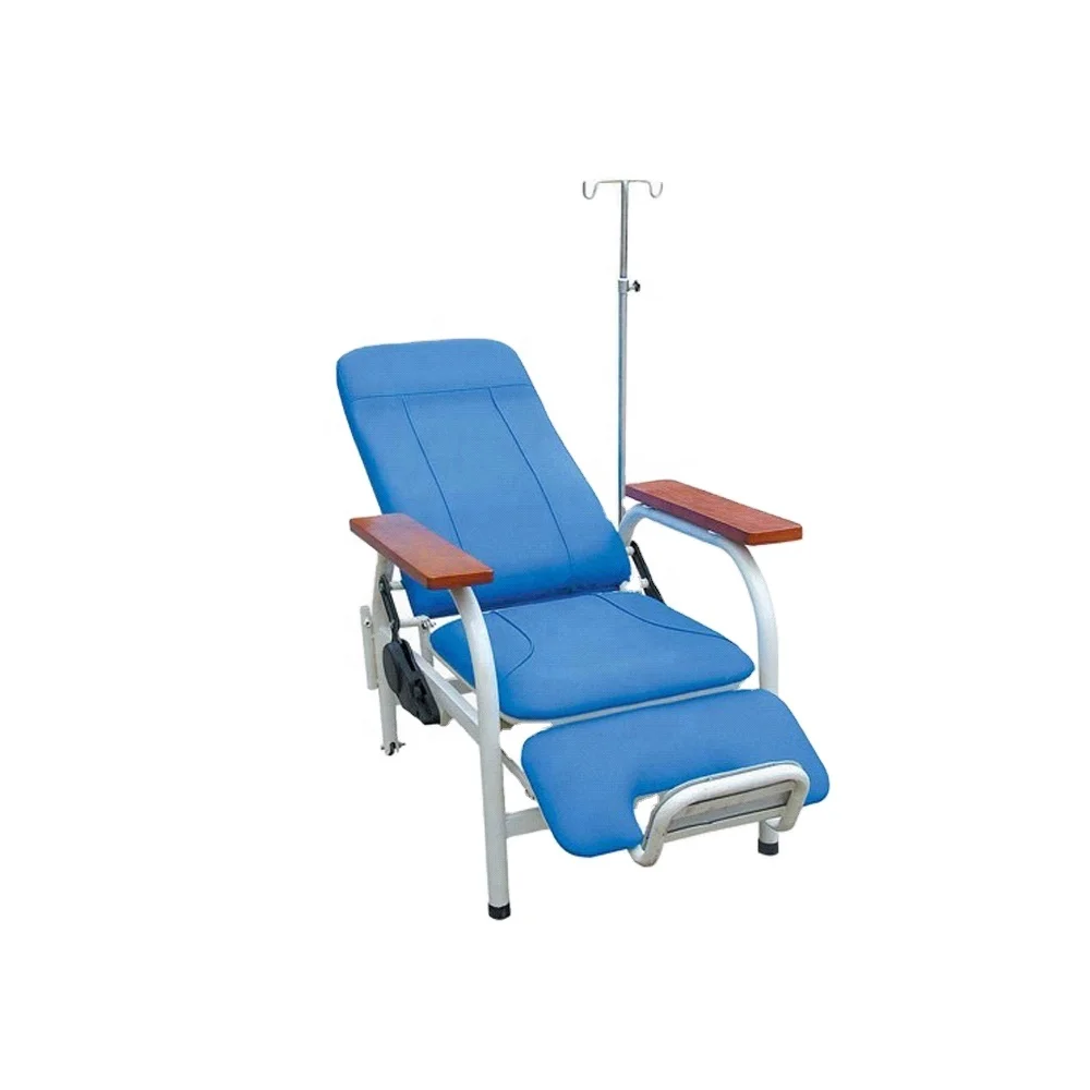 DR-390B Stylish Hot Sale Bule Color Hospital Infusion Chair