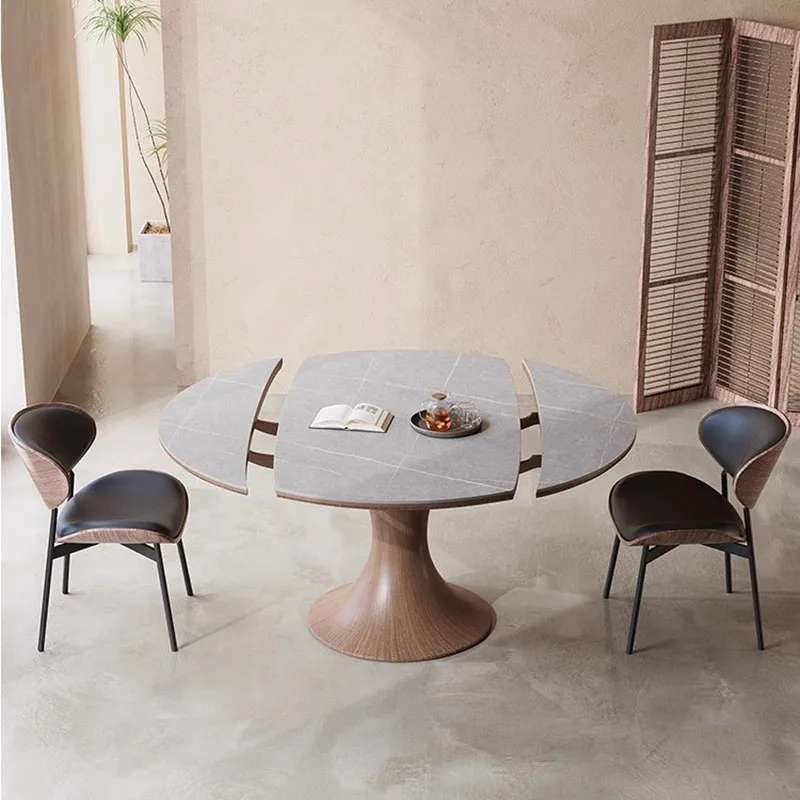 

Wooden Modern Luxury Dining Tables Nordic Cheerful Makeup Antique Furniture Ergonomic Replica Design Muebles Foldable Rattan