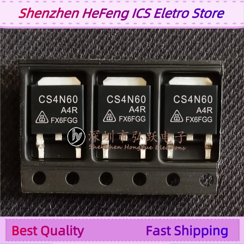 10PCS -20PCS CS4N60 CS4N60A4R  TO-252 600V 4A   Fast Shipping Quality Guarantee