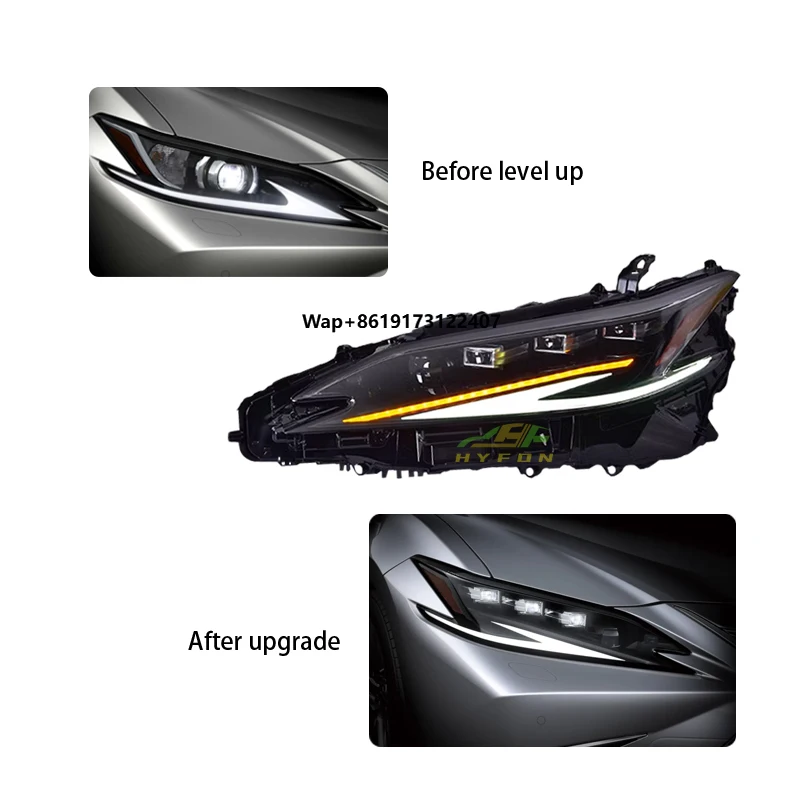 

Для ES2018-2023 Обновление 3-глазных матричных светодиодных фар Светодиодный ходовой руль Неразрушающая установка Plug and Play