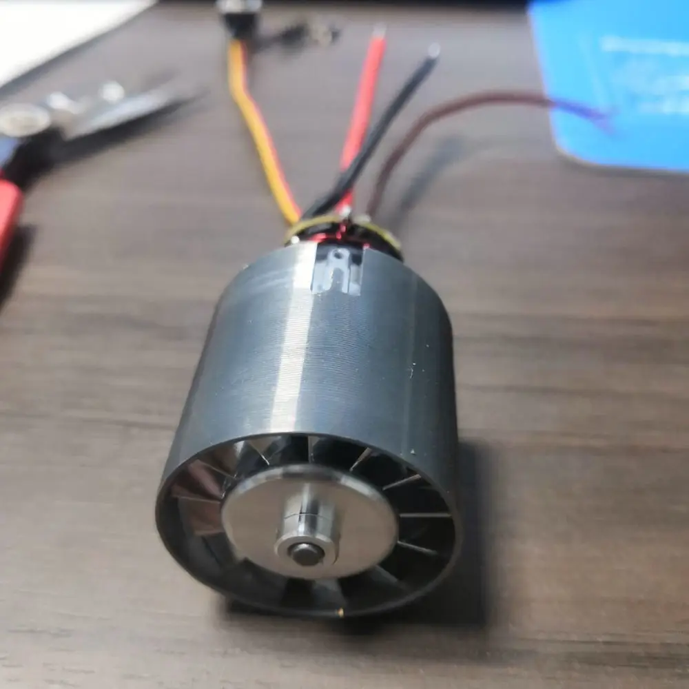 Metal Brushless Turbine Motor For RC Model Ducted Fan Integrated ESC High Speed Power System Cooling Blower Accessory Unit