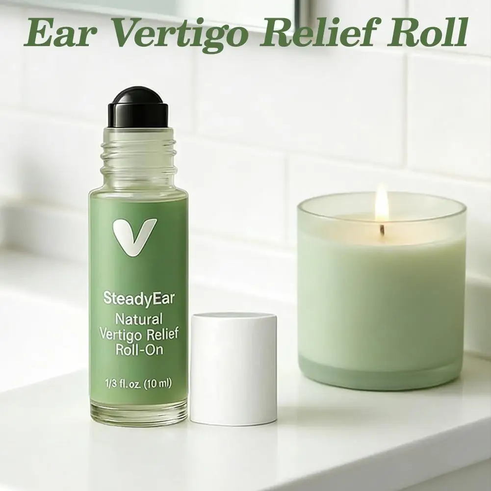 Vertigo Relief Roll-On Dizziness Relief Motion Sickness Relief Nausea Relief Ear Area Cooling Soothing Massage Essential Oil