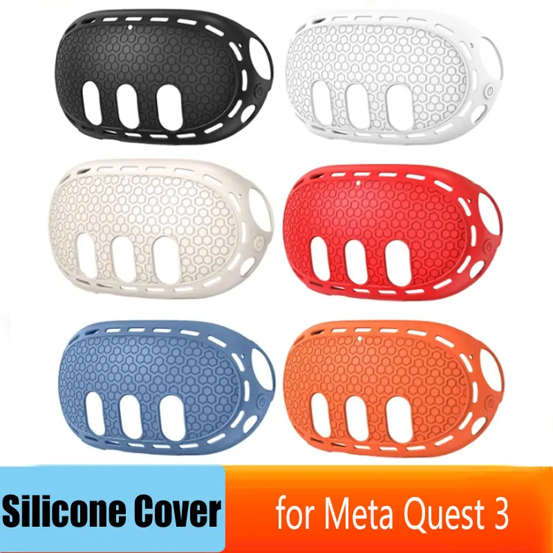 for Meta Quest 3 Silicone Cover VR Headset Anti-scratch Protection Case for Oculus Quest 3 Accessories