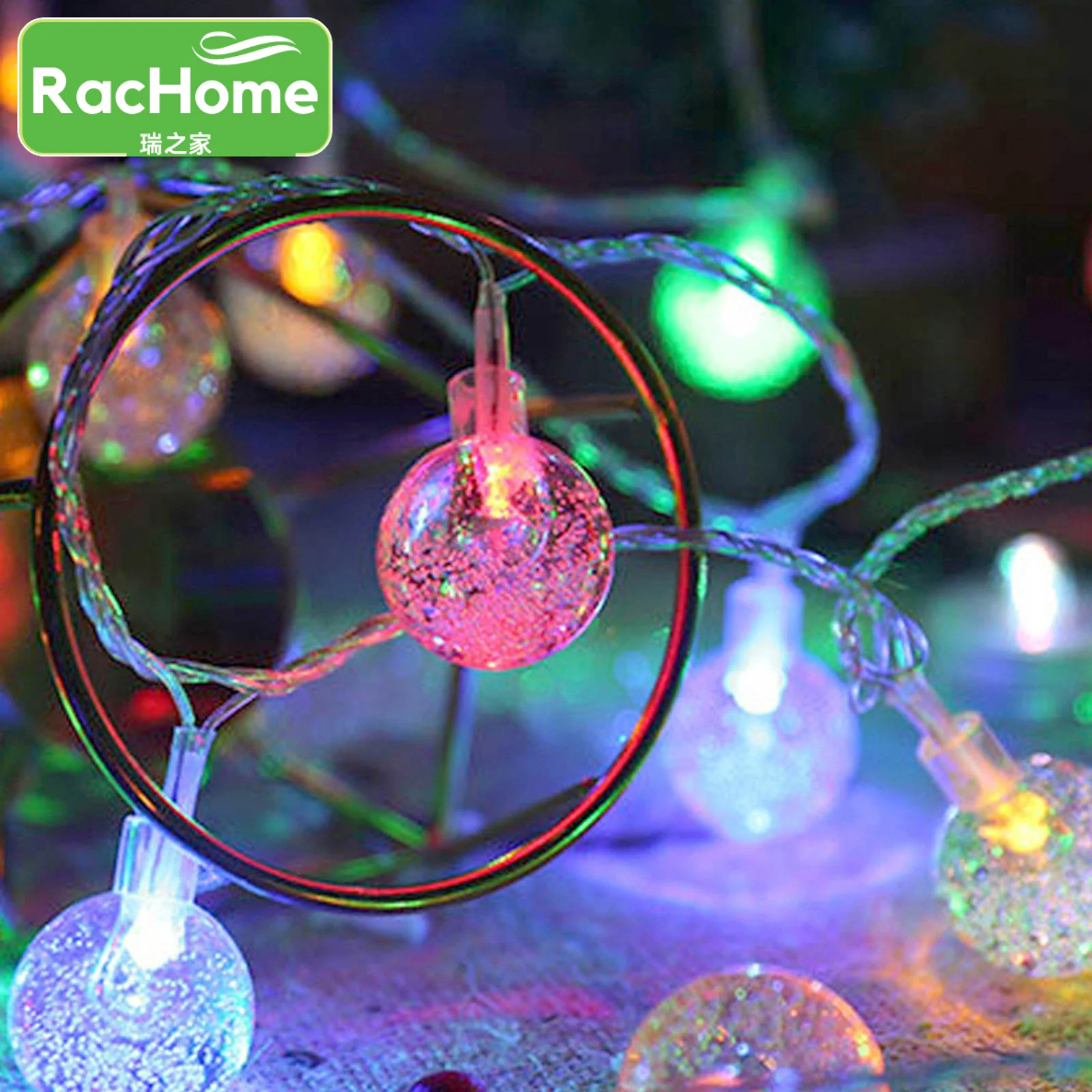 

Garland Light 2m 20led Led String Lights Christmas Party Decor Pendants Fairy Light Garlands Crystal Ball Garland String Lights