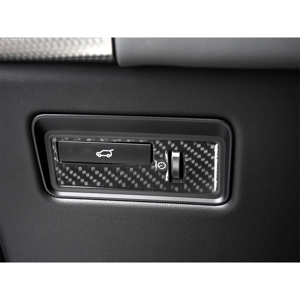 

Car Stickers Dim Light Panel Interior Mouldings Carbon Fibre Decorative Strip Accessories For Land Range Rover Sport 2014-2017