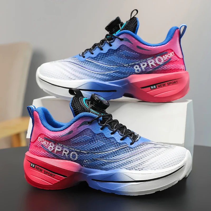 

Новинка 2023 года, дышащая детская спортивная обувь, сбалансированные, износостойкие, противоскользящие уличные кроссовки, размеры 31-40 для мужчин и женщин