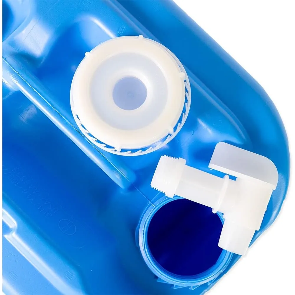 Stapelbare 5-Gallonen-Wasservorratsbehälter (3er-Pack) |   Lebensmittelqualität, BPA-frei |   Robuste, große Wasserkrugger für den Außenbereich und den Innenbereich |