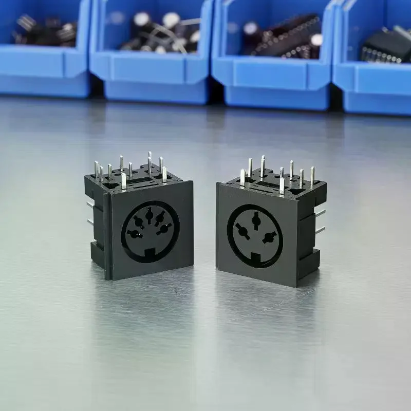 Connect Keyboards: 2PCS Mini DIN Female Socket Connector 3-8 Pin DIN Jack Circular Keyboard Mouse Socket
