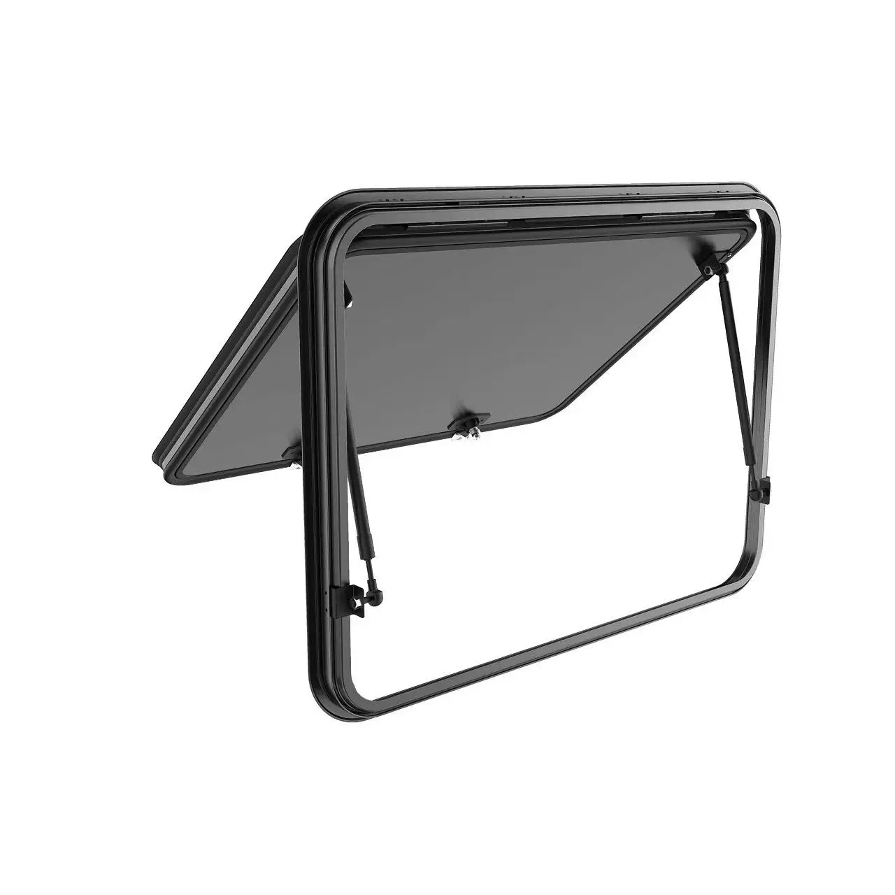 RV Accessories Factory Camper Part Black Lockable RV Caravan Luggage Door Hatch Door Compartment Door view 2