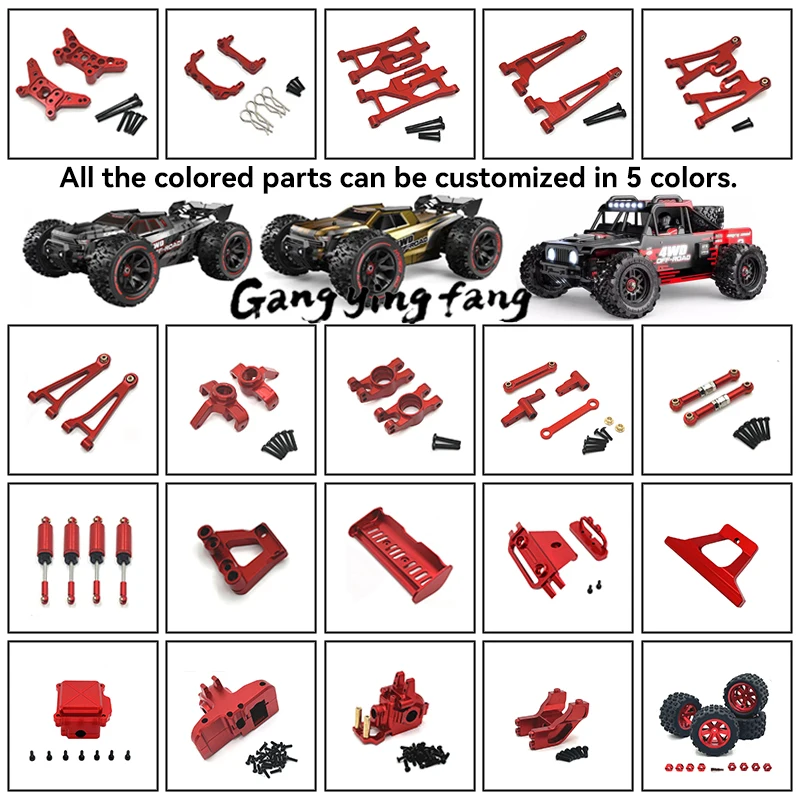 

Mjx Hyper Go 1/14 14210 14209 Upgrade Parts Metal Steering Cup Rear Wheel Seat Front and For Rc Car CNC Aluminum Accessories