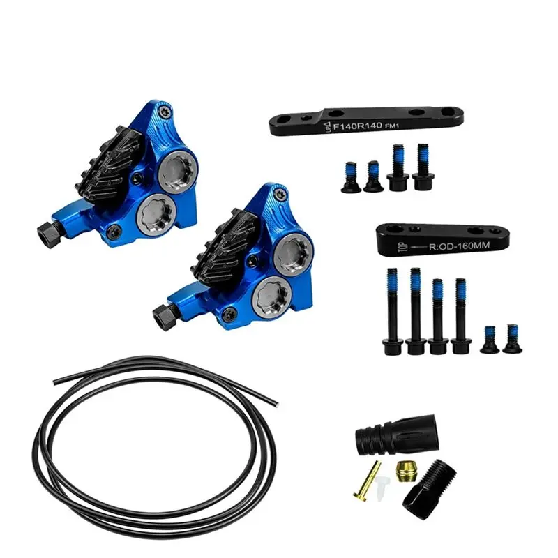 ZRACE XG4 Flat Mount 4 Pistons Bremssattel mit ICE-TECH Belägen, CNC-gefräst, leicht, für BMX-Rennräder und Rennräder – Detail 1