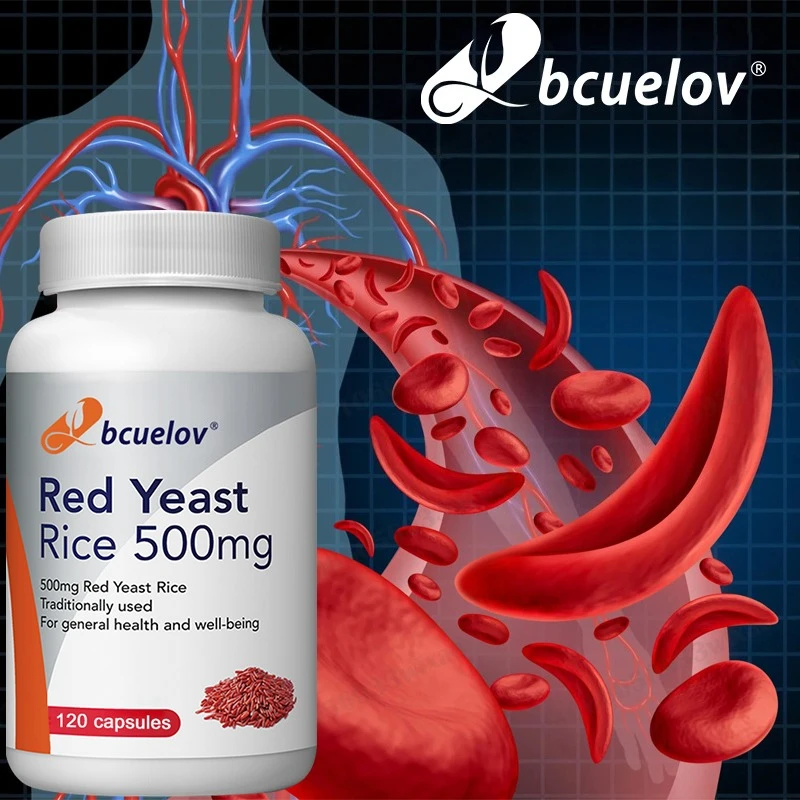 

Red Yeast Rice Extract - Balances Cholesterol Levels, Supports A Healthy Cardiovascular System, Heart Health, and Boosts Energy