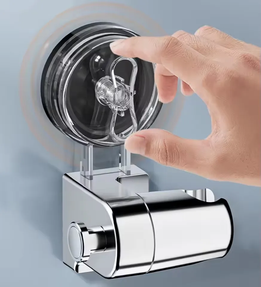 

Модернизированный держатель насадки для душа, держатель на присоске 360° ° Регулируемая съемная подвесная стойка, держатель для душа, настенный кронштейн для ванной комнаты