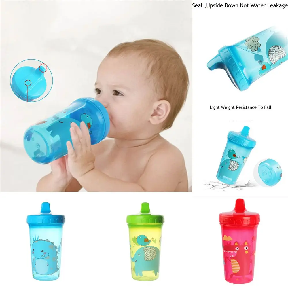 Cartoon Auslaufsichere Sturzfeste Kinder-Wasserflasche Kleinkind-Lernbecher Trinkbecher