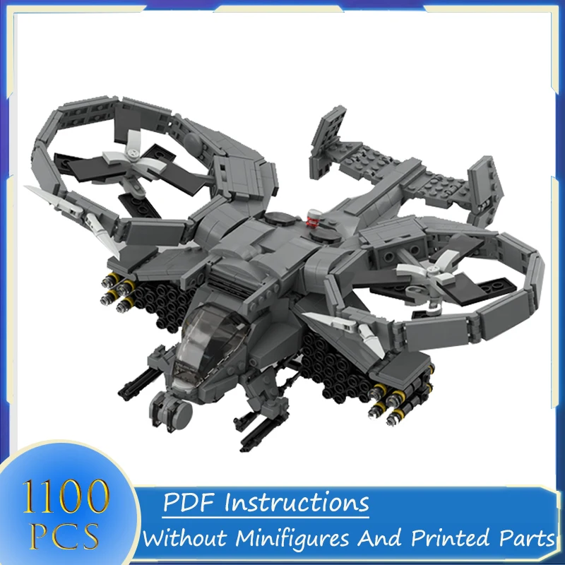 Военные высокотехнологичные строительные блоки, вертолет RDA AT-99, самолет Скорпиона, истребитель, модель самолета, набор кирпичей, игрушки для рождественского подарка