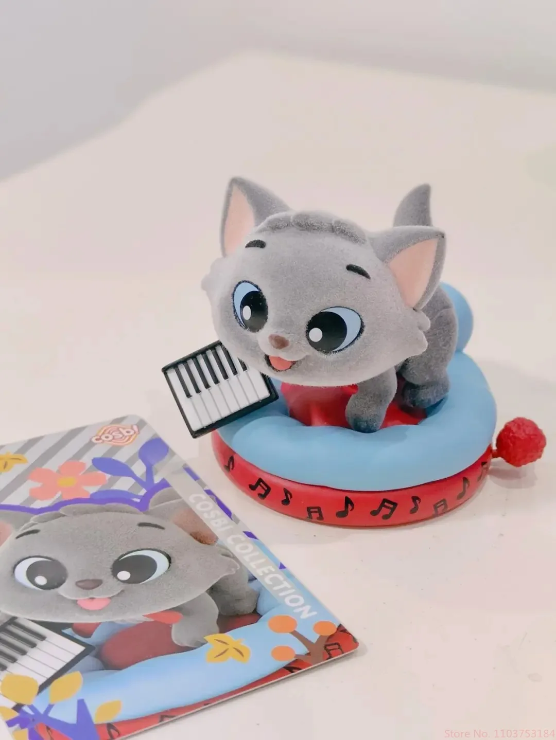 ألعاب ساخنة كوسبي صندوق أعمى القط سلسلة الحفلات القطط والكلاب أنيمي الشكل ماري القط/لوسيفر Q-النسخة الزخرفية العصرية لعبة الهدايا