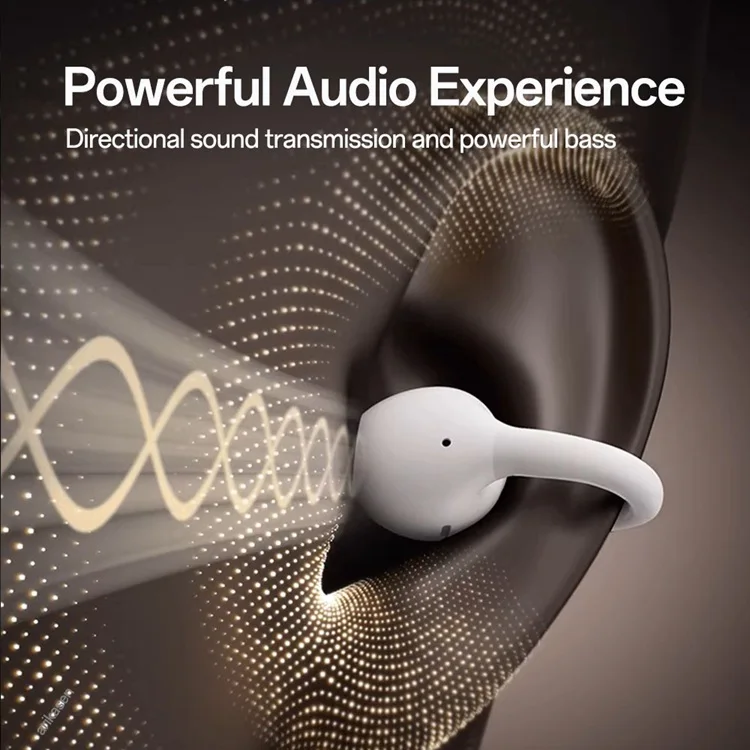 Clip-On-Ohrhörer, Bluetooth 6.0 Open-Ear-Ohrhörer, Leichte Komfort-Kopfhörer mit offener Bauweise, 40 Stunden Spielzeit, Klare Anrufe, Sicherer Sitz – Detail 5