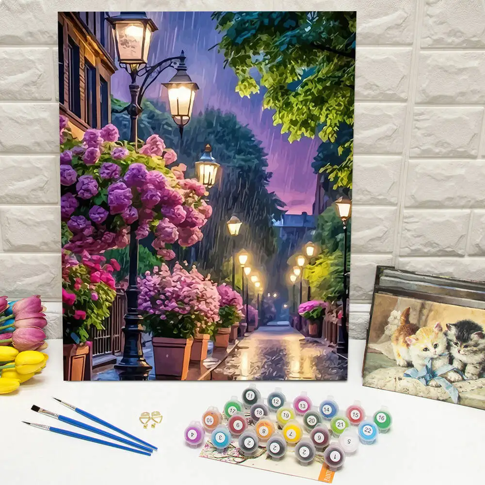 Disney Malen nach Zahlen Tinker Bell Malen auf Leinwand Lotus Digitales Ölgemälde Frosch Cartoon Acryl Home Decor Handgemachtes Geschenk