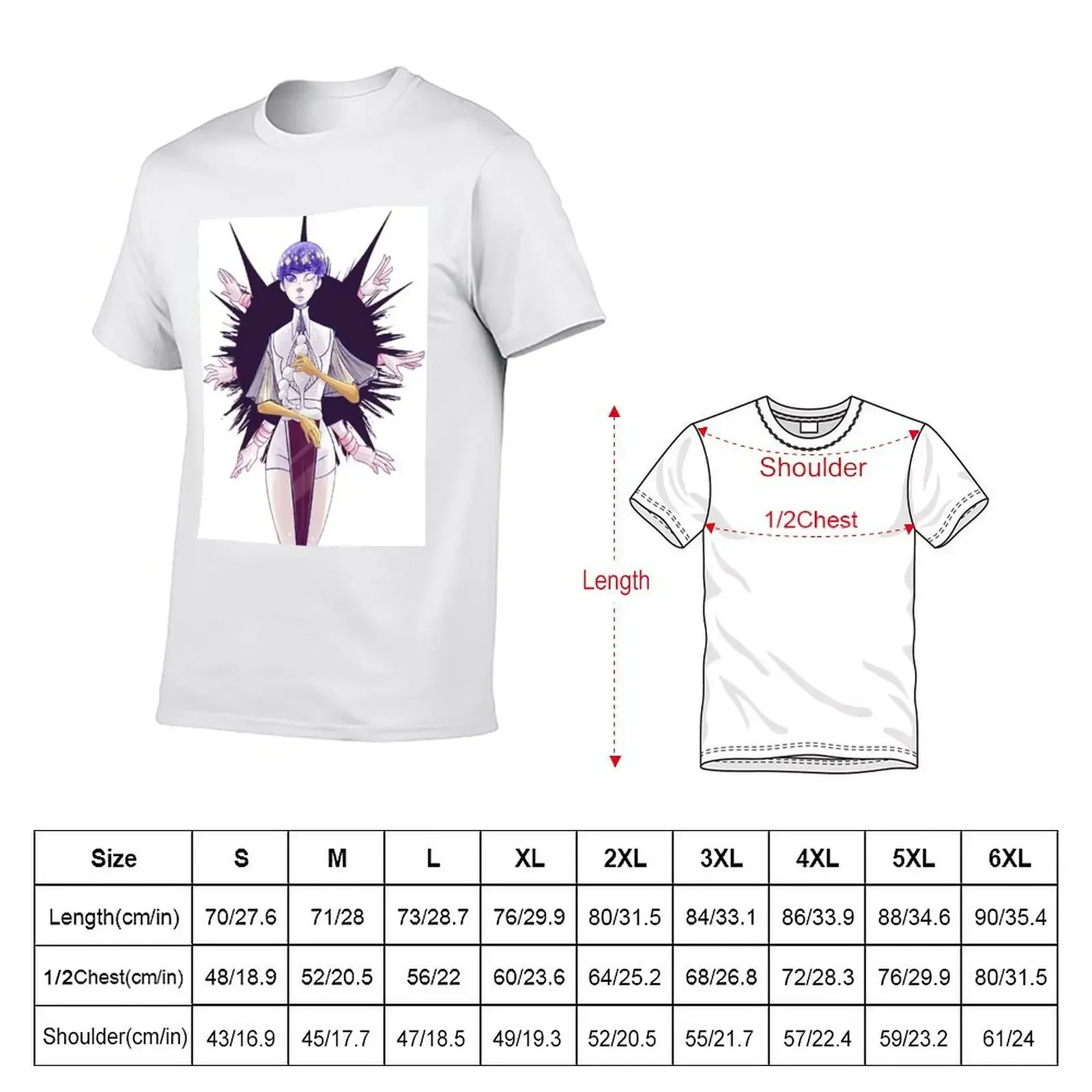 Houseki No Kuni - Moon Phos v2 T-Shirt quick drying man clothes anime tshirt customs mens white t shirts