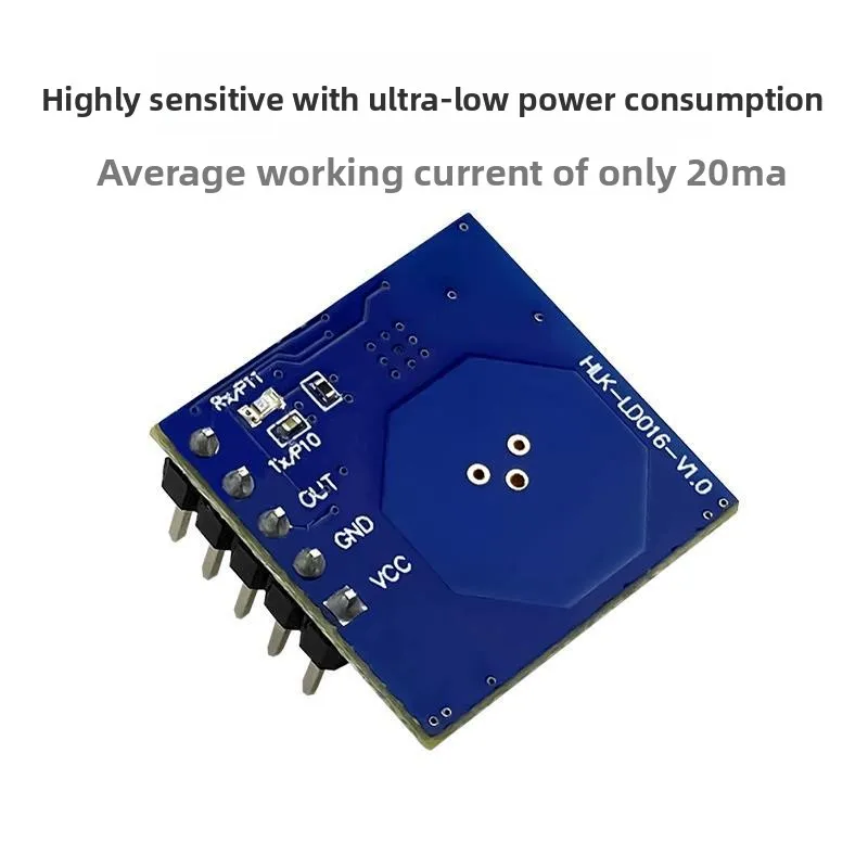 Radar Module LD016 Intelligent Human Body Movement Sensor Adjustable Sensing Distance and Time Transmission equipment and cables