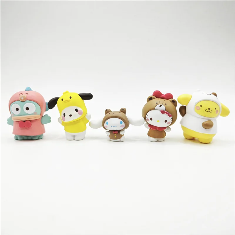 Sanrio boîte aveugle Kawaii Anime Kuromi cannelle ma mélodie figurine jouets décoration de bureau cadeau d'anniversaire