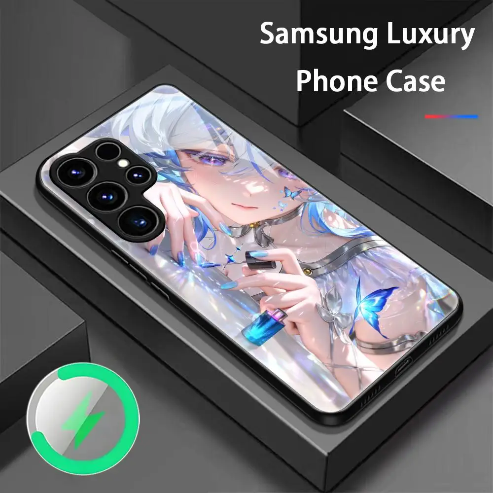 Wuthering Waves Shorekeeper Phone Case For Samsung S26 S25 S24 S23 S22 S21 S20 Plus Ultra Fold A Glass Magnetic Case