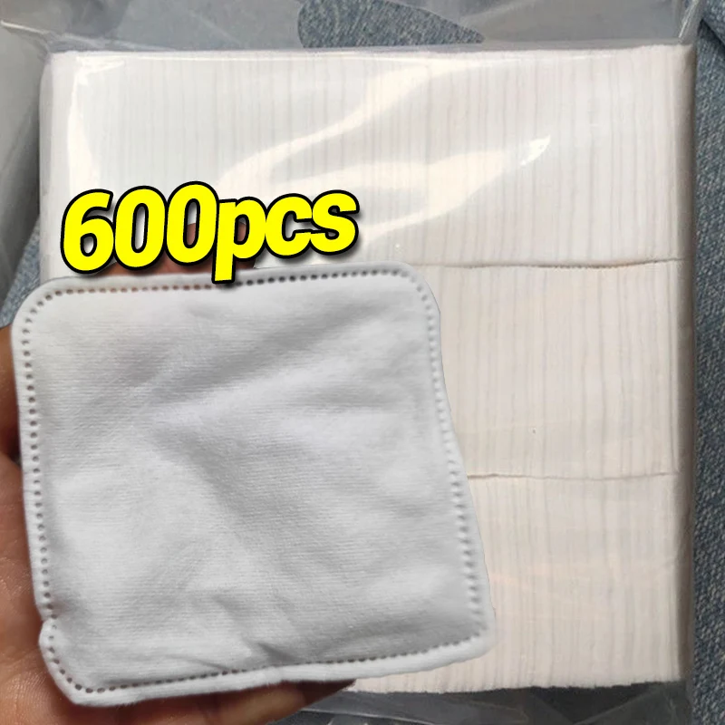 Wegwerp vierkante make-up verwijderen wattenschijfjes Gezichtsreiniging Natte toepassing Draagbare zachte nagels/lippen/ogenverwijderaar Cosmetische pads