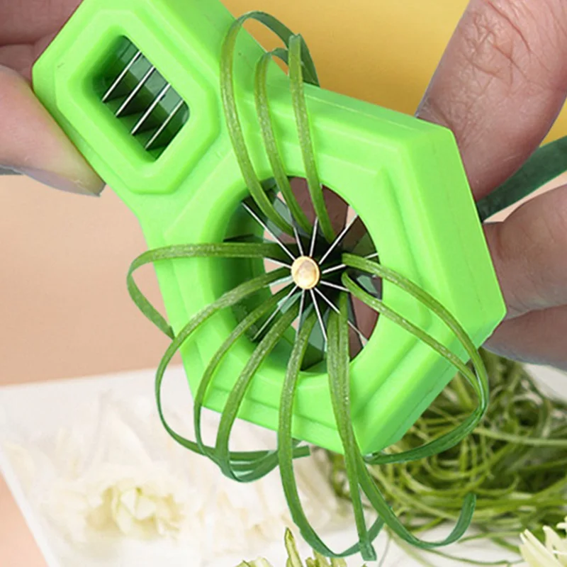Easy Washing Household Kitchen Shredding Tool Shredded Scallion Cutter Stainless Steel Sharp Scallion Slicer Shredding