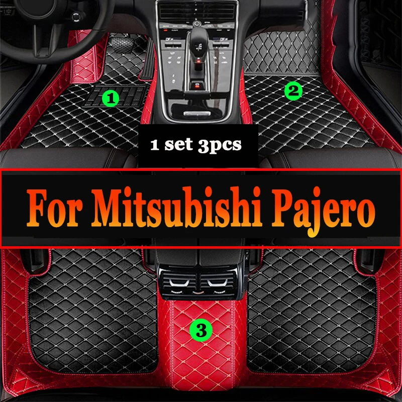 Car Floor Mats Parts For Mitsubishi Pajero (5 seats) 2024 2023 2022 2021 2020 2019 2018 2017 2016 2015 2014 2013 2012 2011 2010