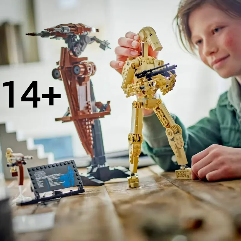 متوفر 1088 قطعة معركة درويد مع STAP 75428 الغريبة روبوت الحروب بنة تجميع نموذج الطوب اللعب عيد ميلاد هدية الكريسماس