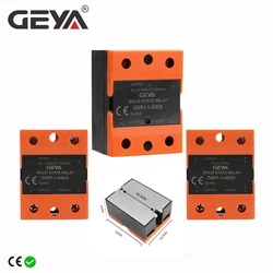GEYA Single Phase Solid State Relay DC to AC DC to DC AC to AC 10A 25A 40A 60A 80A 100A 120A Without Cover GSR1-1