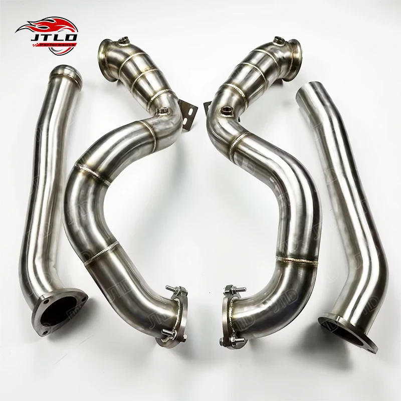 

For 2020+ Aston Martin Vantage 4.0T V8 Turbo Downpipe Mirror Polished Stainless Steel Performance Exhaust System