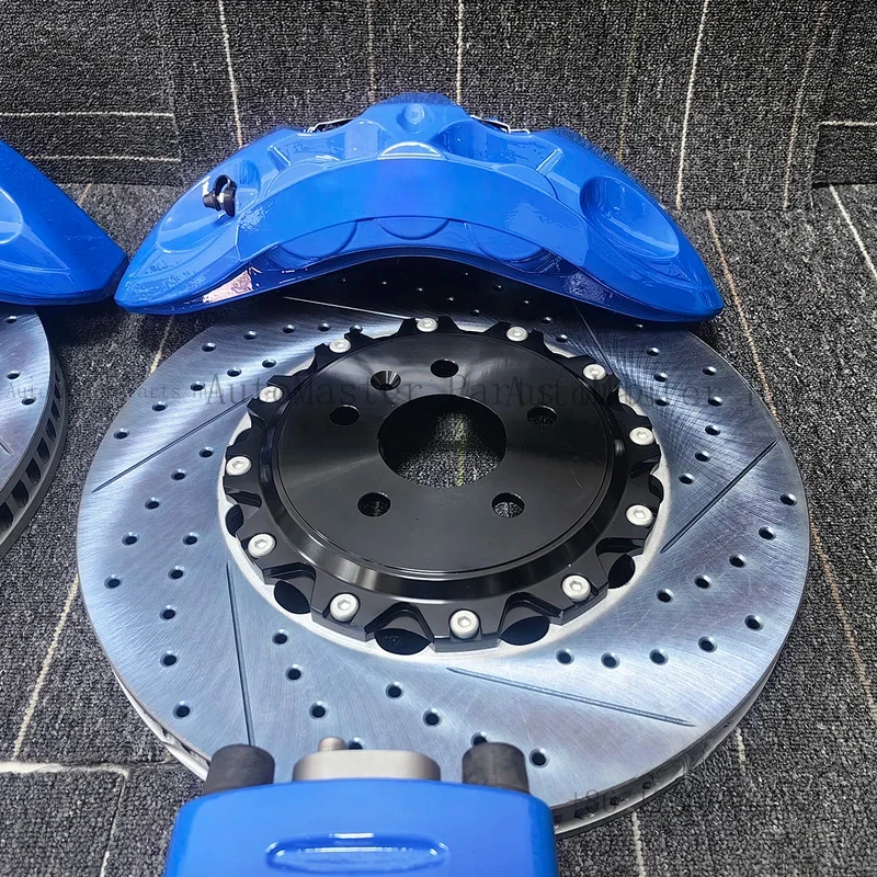 

Sports Car 9N Large Brake Kit. Rotor with 6 Piston Calipers and Drilled, Customizable 355-440mm for E90 E91 E92 E93 F80 F82