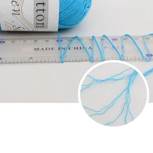 100% Benang Katun untuk Rajutan Tangan Benang untuk Merajut dan Merenda Selimut Sweater Wol 8 Lapis 50g 200m Benang Lembut Menjahit 10 penjualan terbaik benang 8 lapis - №