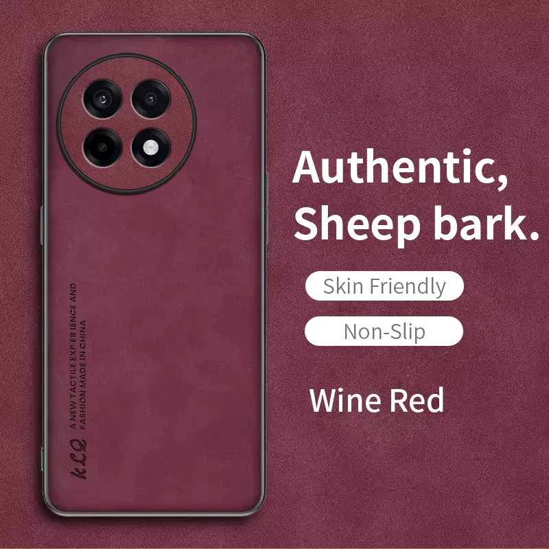 OnePlius 13 13R 전화 케이스의 경우 고급 레트로 가죽 충격 방지 클래식 소프트 TPU 고무 Buiness 스킨 케이스 커버