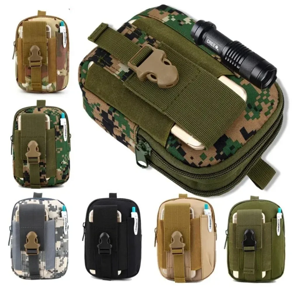 Huntvp Marsupio Tattico Militare Grande – Borsa A Tracolla Multifunzione In Nylon Impermeabile, Per Outdoor, Trekking, Ciclismo, Campeggio, Camo