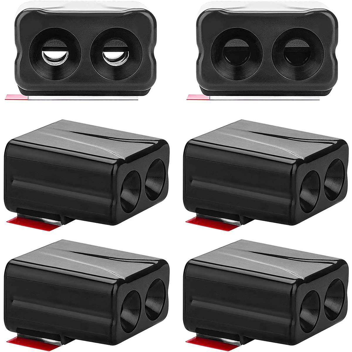 4/6Pcs Car Deer Whistle Self Adhesive Vehicle Deer Horn Warning Dual Construction Car Ultrasonic and Wind Deer Repellent Devices