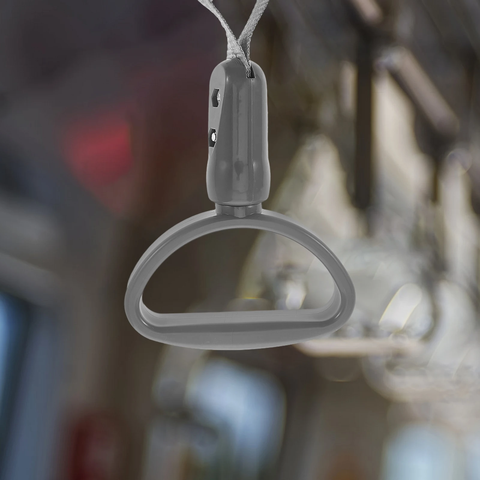 

Gray Semicircle Handle Car Exit Assist Bus Handles Rings Replacement Abs for Cars Strap