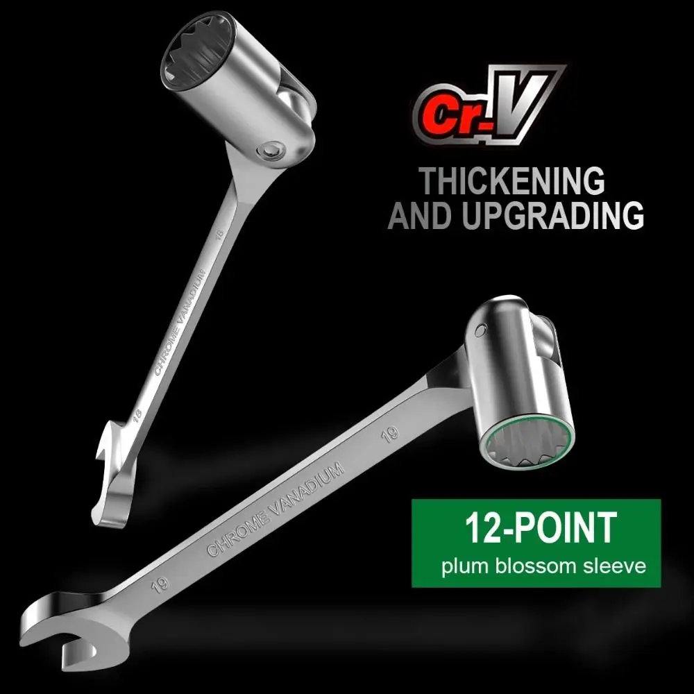 Tool Rotatable Single-Head Wrench Single-Head Torx Torx Wrench 8-19 Open-End Wrench