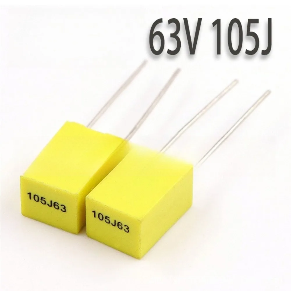 

20pcs 105J 63V Capacitor 5mm Spacing Radial Electrolytic Capacitor Lot for Electronics Components Parts