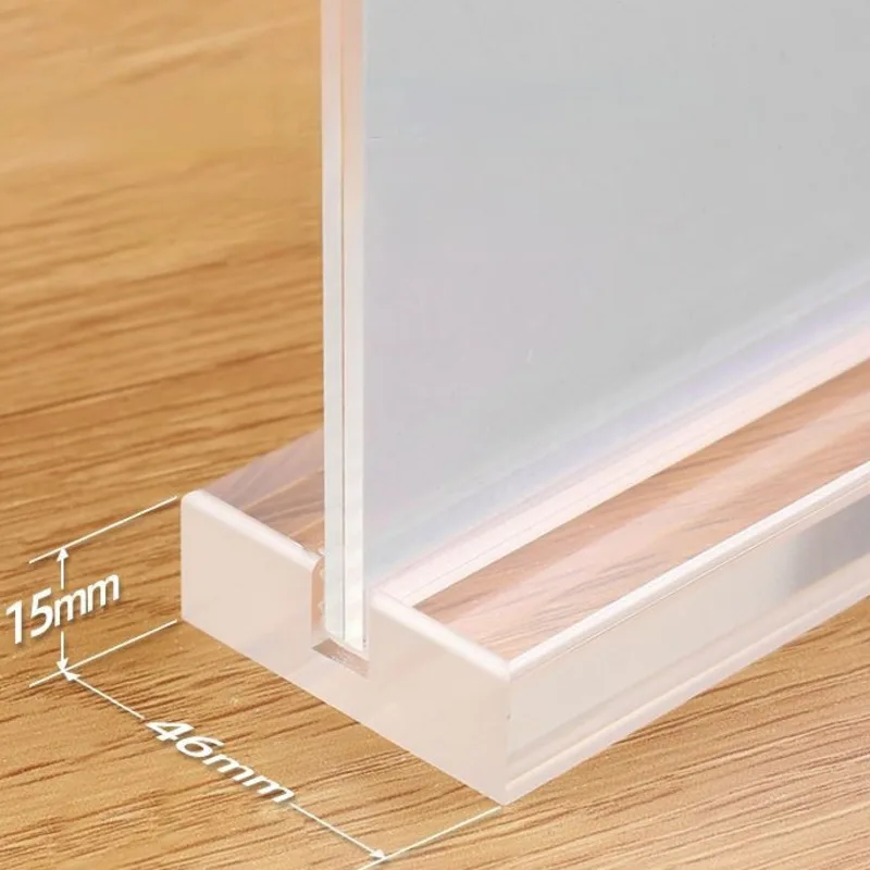 1PC A4 210X297MM Acrylic Sign Holder Display Stand Plastic Menu Paper Price List Holder 8.5x11 Inches Photo Picture Poster Frame