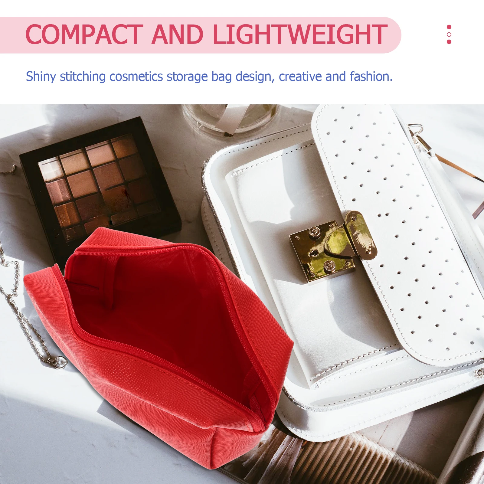 

Lipstick Storage Bag Toiletry Travel Cosmetics Pouch Makeup Portable Toiletries Fashion