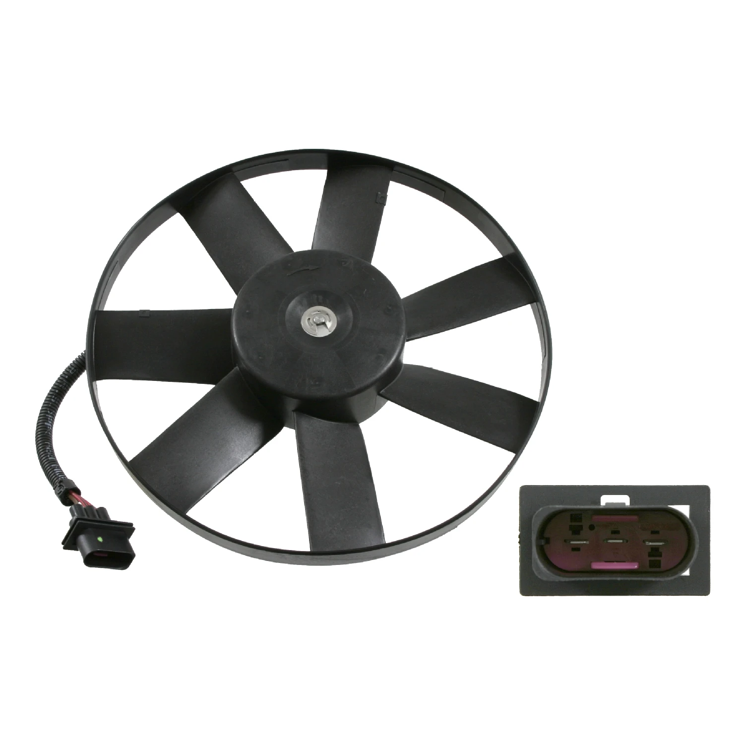 THE FAN MOTOR FOR 14748 BECOMING (150 / 80W 345MM) BORA BCB POLO A3 TT DOBA IBIZA IV LEON TOLEDO II FABIA