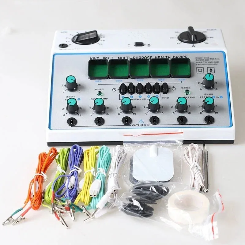 KWD-808I 6-Channel Electroacupuncture Device, Multi-Wave Pulse Stimulator for Pain Relief & Meridian Therapy