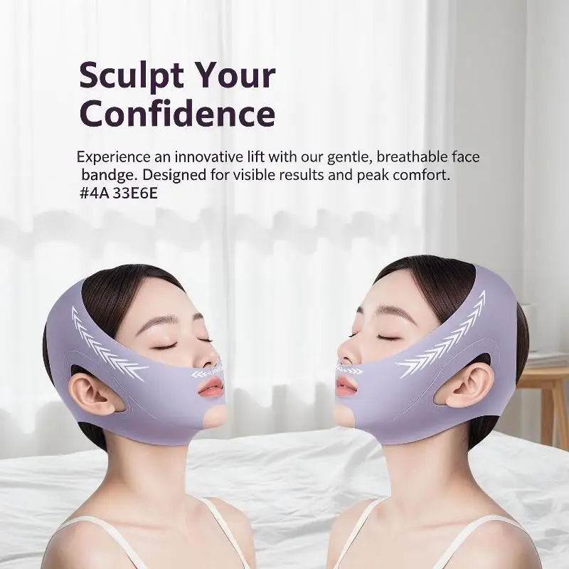 Bandeau amincissant respirant pour le visage, ceinture de lifting du menton et des joues en V, masseur facial anti-rides, outils de soin de la peau et de beauté