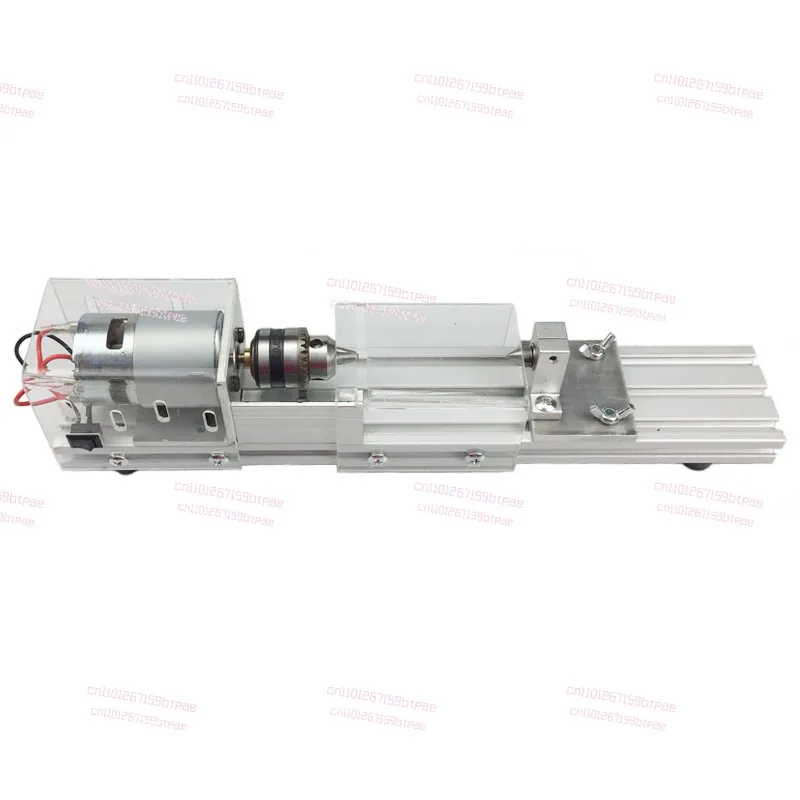 

DIY Mini Lathe Multifunctional Household Woodworking Homemade Small Lathe Portable Desktop Micro-Lathe 110V-220V 100-2500r/min