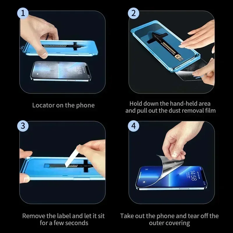 3 uds para Redmi 14C Note 12S 11T 13 Pro Plus 5G 4G HD definición Protector de pantalla de vidrio templado Kit de eliminación automática de polvo película