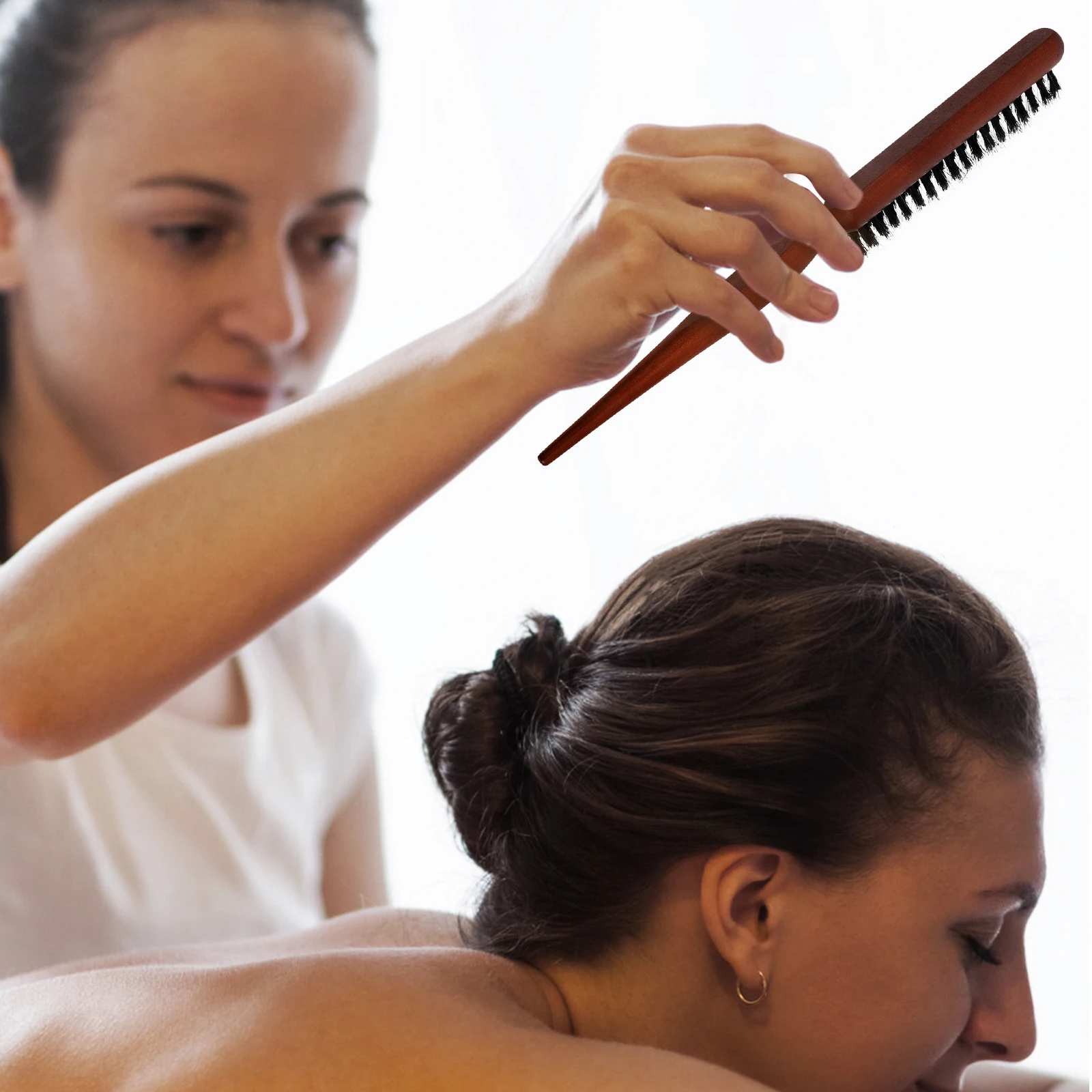 

Salon Quality Styling Teasing Brush Strong Bristle Hair Comb for Women Perfect for Updos Braids and Evening Hairstyles with